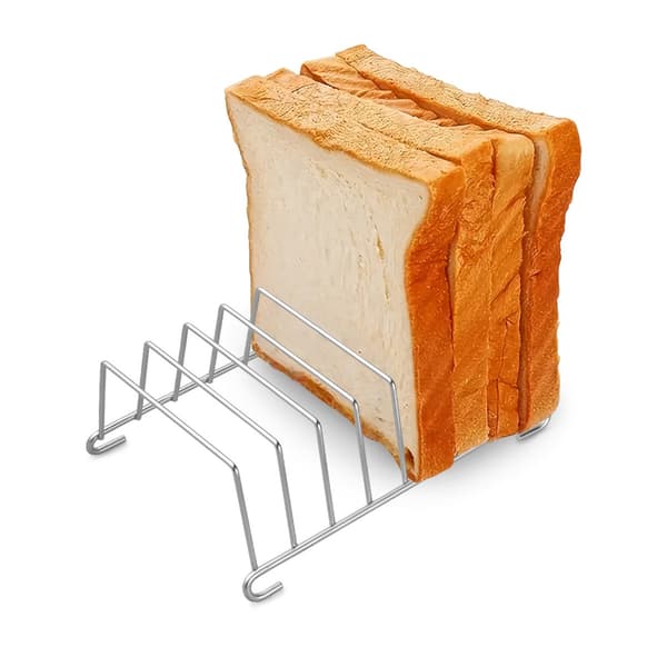 4-pack brödställ i stål för airfryers, ugnar och grillning