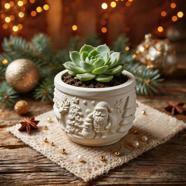 Julenisse Bakeform Matkvalitets Silikon for DIY Stearinlys
