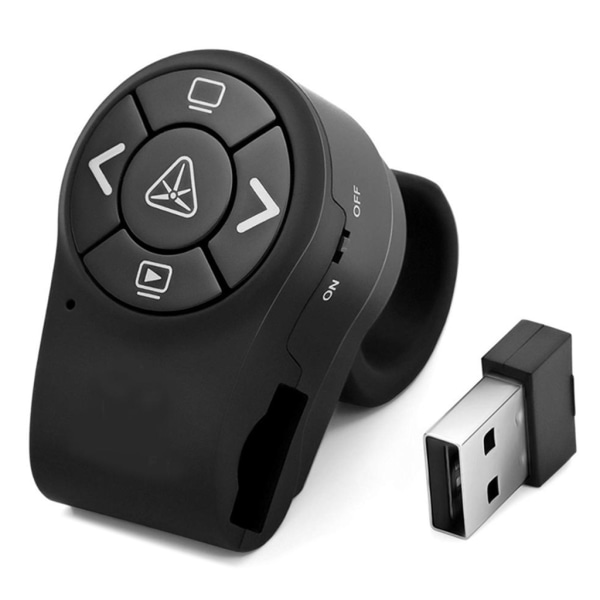 2,4 GHz RF Langaton Presenter Sormus Esittely Kaukosäädin Powerpoint PPT Diaesityksen Clicker Ladattava