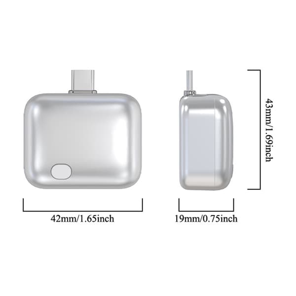 USB C ladekontrollseparator med full ladestoppdesign