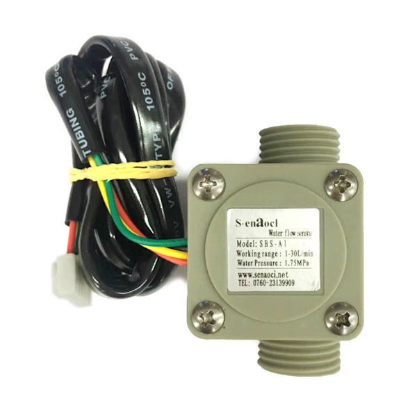 Vandflowsensor DN15 1-30L/min 1,25" 32mm Flowmåler tæller Vandtæller