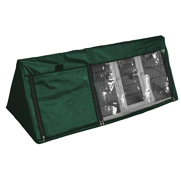 Rabbit Hutch Cover Slitesterk Oxford-stoffbur som dekker ventilasjonshull Klart vindu