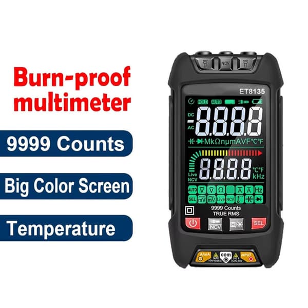 Digital Intelligent Multimeter i plasthus til ingeniører og teknikere