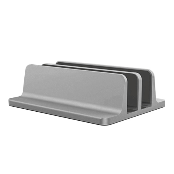 Aluminium Pladsbesparende bærbar lodret stativ Desktop opsat holder Bracket Stander Varmeafledningsstativ