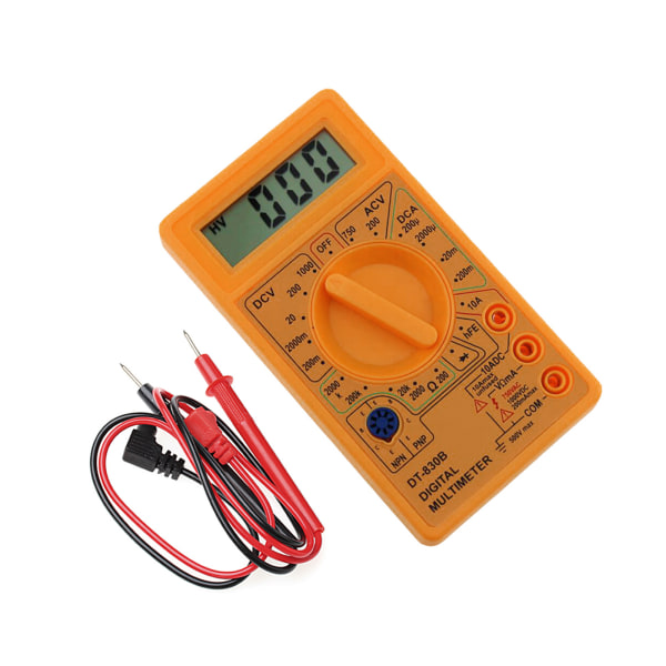 DT-830B Multimeter LCD Auto Range Digital Voltmeter Ohmmeter Volt Tester