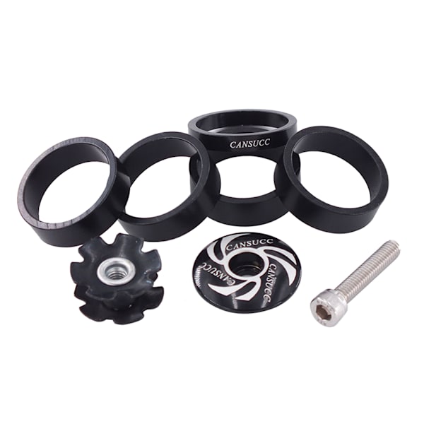 1/8 tum headset distansring topplock headset stjärnmutter för w/ stam Red