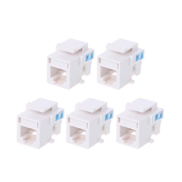 5 stk. Rj11 Cat3 Stikforbindelse Telefonmodul 4-leder Telekom Stemmeadapter