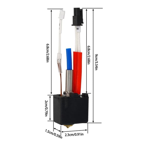 3D Printer Hotend Kit til 2 Plus Hotend Serie Dyse Samlet Sæt