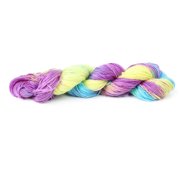 50 g Handvävd regnbåge Färgglad segment Färgad akryl polyester stickgarn