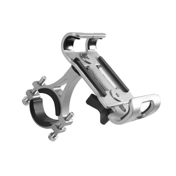 Aluminiumlegering cykeltelefonhållare motorcykelstyre telefonfäste klämma Black