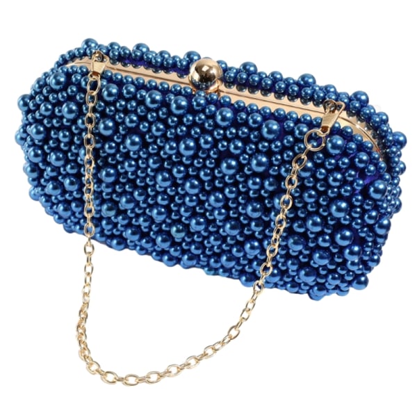 Skulderveske Veske Fest Bankett Bryllup Clutch Kvinne håndveske Chain Bag Navy blue