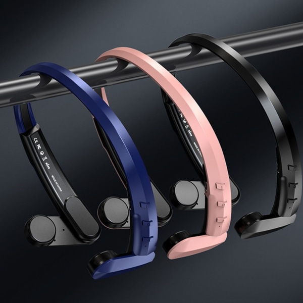 Vattentät benledningshörlurar Trådlösa hörlurar Bluetooth-kompatibla Black