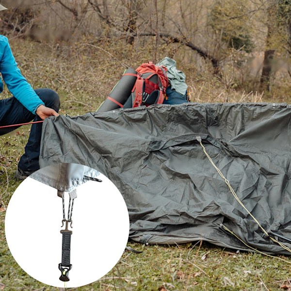 Taukstrammer Markisekroker Nylon Vevstropp Klatrekrok for Fotturer, Camping