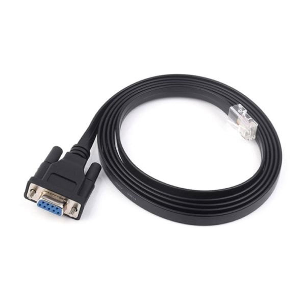 RS232 til RJ45-konsollkabel DB9 9-pins serieport hunn til Rj45-kontakt for rutere og brytere 1,8 m/5,9 fot