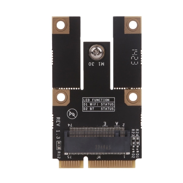 M.2 NGFF till Mini PCIE Adapter Card Converter för trådlöst WiFi Bluetooth-kompatibelt nätverkskort för AX200 9260 8265