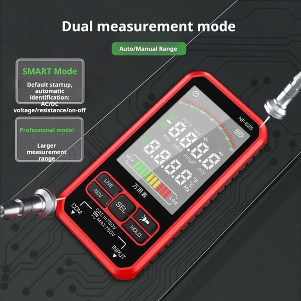 Multimeter Tester Håndholdt Multimeter Digital Multimeter Ohm Spenningsmåler