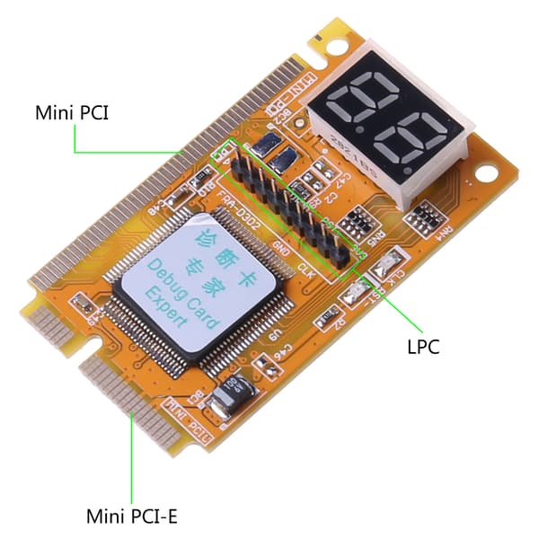 Multifunksjon 3 i 1 Debug Card Expert PCI PCI-E LPC PC Laptop Analyzer Tester