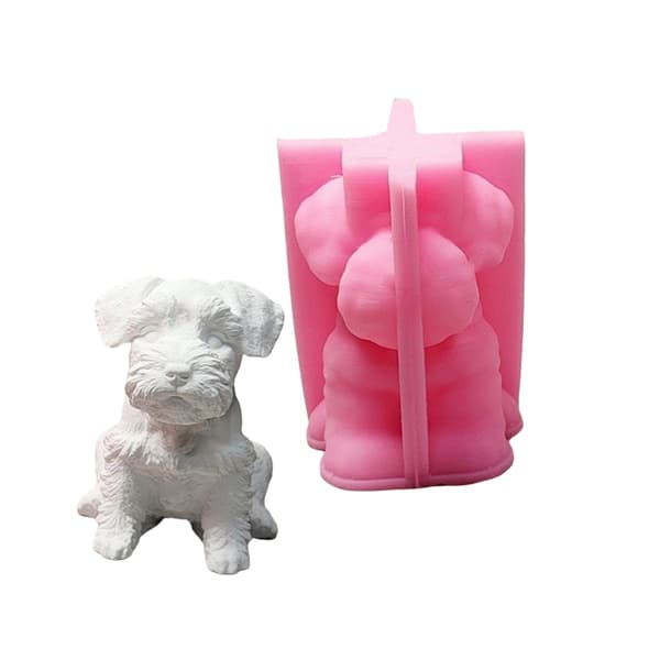 3D Hundeform Silikoneforme Ornament Gipsforme Håndlavede Støbeforme