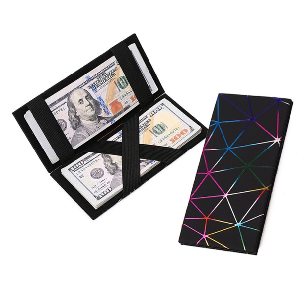 Lange lommebøker Pengeklips Myntveske PU-skinnmyntveske Creative Magic Wallet Gold