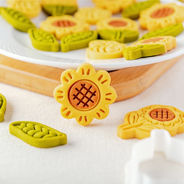 Plastkakformar Solros Bi Bladformade Kexformar Kakformar