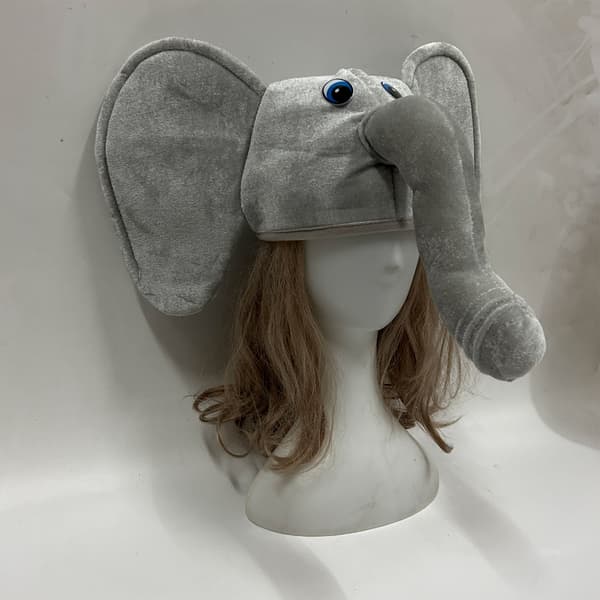 Nyhet Elefant Hodeplagg Lue Komfortabel Varm Kostyme Lue Rollespill Hodeplagg