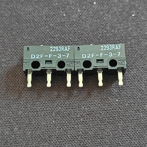 D2F-F-3-7 0.74N Muse Mikroswitch 20M Klik Taktile Kontakter til Computer