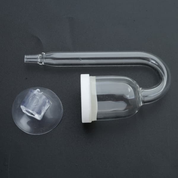 CO2 Diffuser Klar Glasforstøver til Akvarie Plantet til Tank Tiny Bu