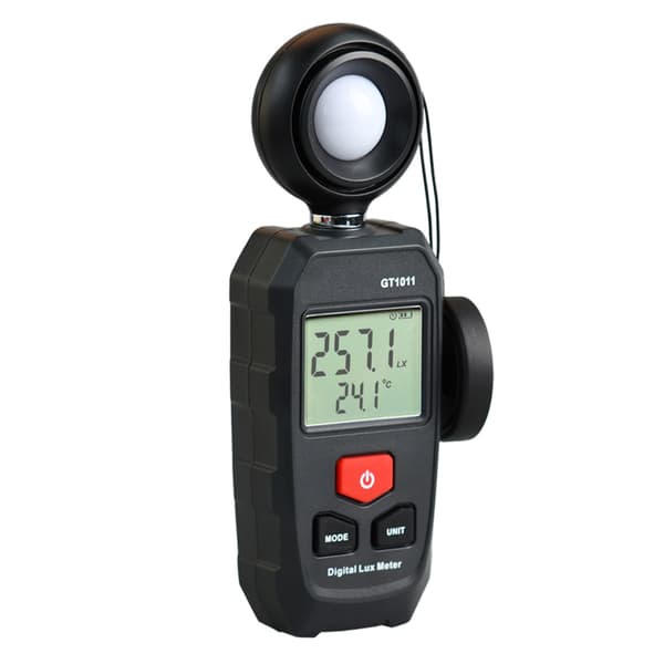 Illuminometer til lysmåling med LCD-display og temperaturaflæsning