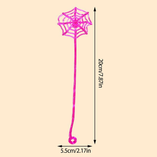 30 stk. Halloween Spiderweb Dekoration Klæbrig Børn Sensorisk Legetøj Spiderweb