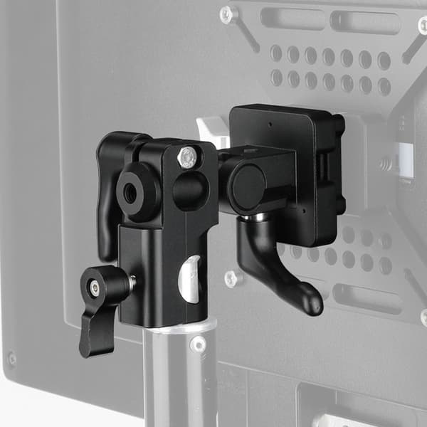 Profesjonell V-type hannfeste med integrert 16 mm lysstativbase