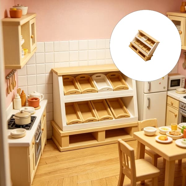Minibagerihylla för bordsbageributik