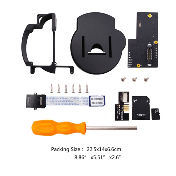 3D- printed monteringssats med SD-kort förlängd kabelförlängningsadapter/ set för NGC för GC-lastare null - A