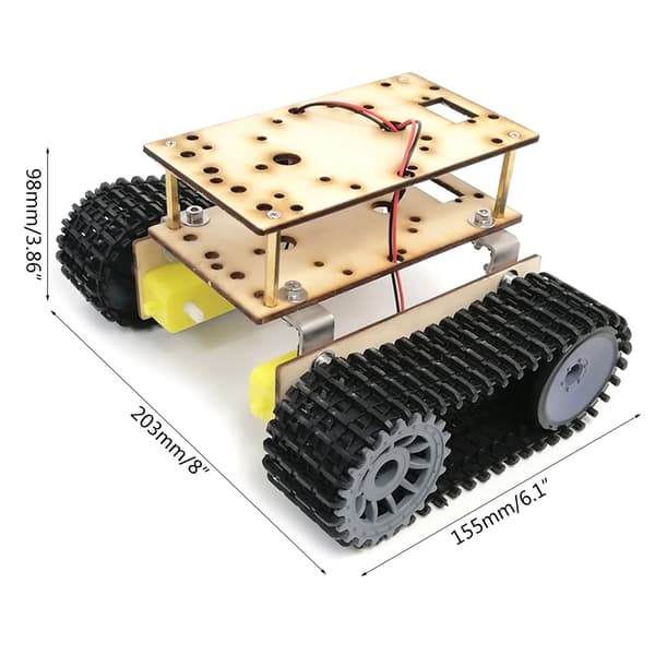Opladning Drift Racing Model Træ til Tank Chassis Kits Køretøj