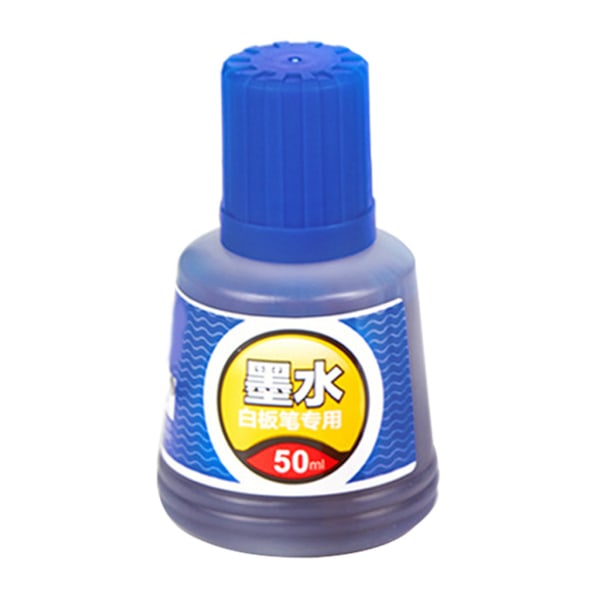 1 flaska bläck Office Whiteboard Markers för raderbar Whiteboard Marker Pen Blue 50ML