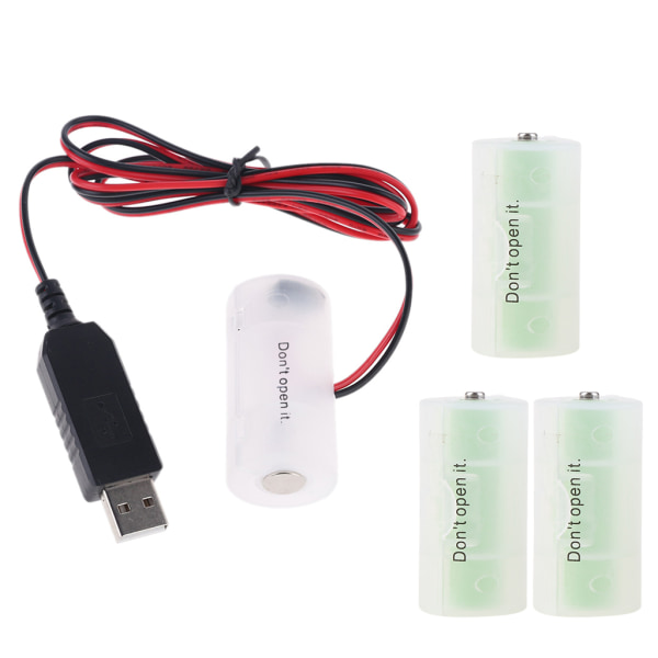LR14 C -akun poistolaitteen USB power Vaihda 1-4 kpl 1,5 VC -akkua