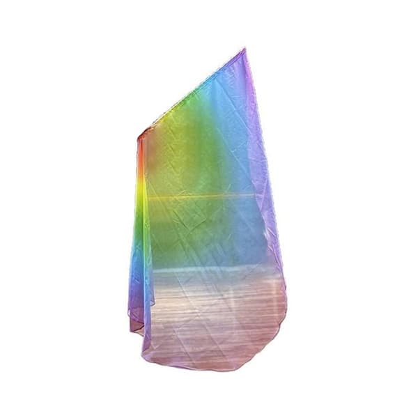 Chiffon Gradient Tilbedelsesflag med Pind til Kunstneriske Performere og Dansere