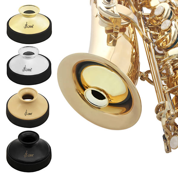 Lättviktsljuddämpare för altsaxofon, tillbehör för övning, brusreducering Gold