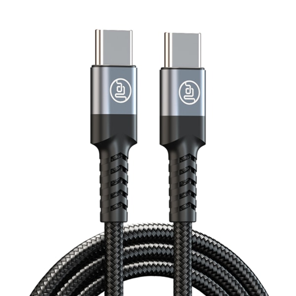 USB C til USB C-kabel Hurtiglading 60W PD Type C-laderledning Flettet USB C-ladekabelledning for telefonnettbrett Bærbar datamaskin