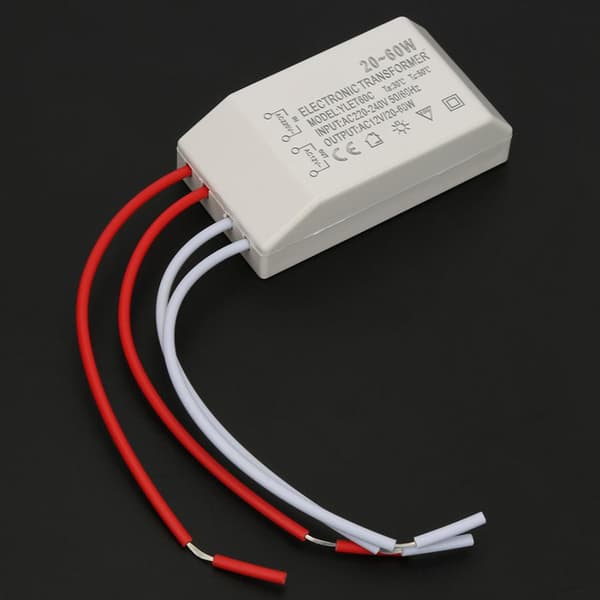 Halogenlampe Elektronisk Transformator LED Driver Strømforsyning AC 220V til 12V