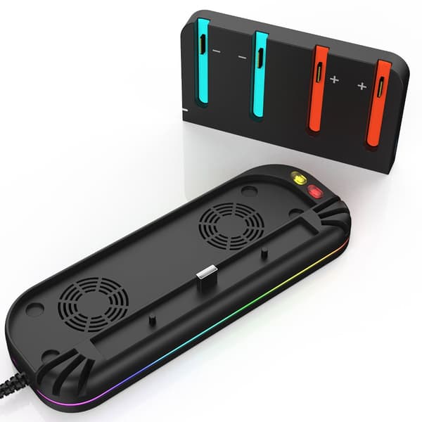 Kompakte dokk-viftekjølere pluss NS2-kontroller ladehub i plast for Switch2