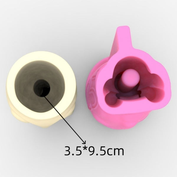 Vas Form DIY Handgjorda blomkrukor Gips Epoxihartsformar Molds