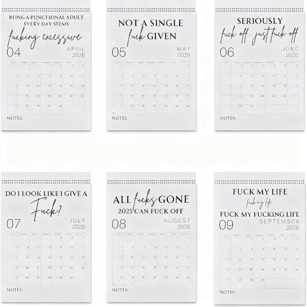 2026 Väggkalender Månadsplanerare Dubbel Spiralbindning Papperskalender