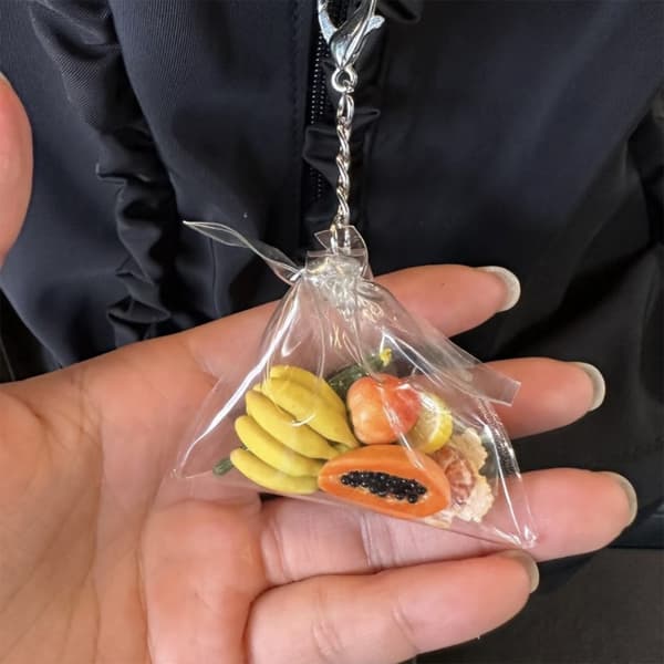Vandmelon Banan Nøglering Plastik Lille Tilbehør
