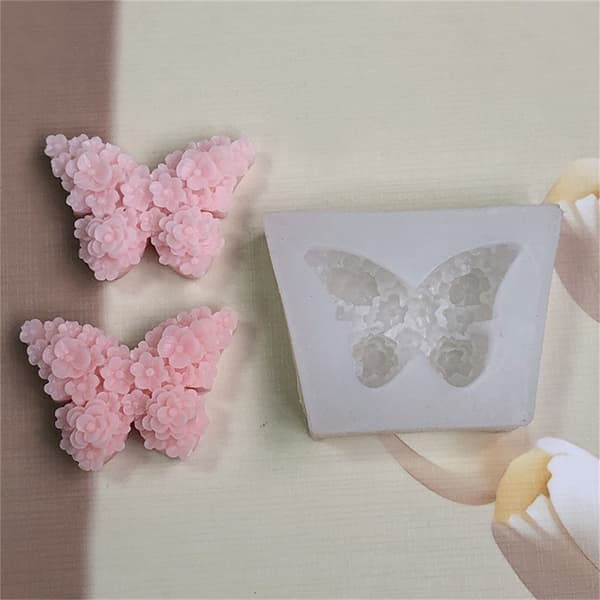 Fleksible silikonebageforme sommerfugl blomsterforme silikone mousseforme