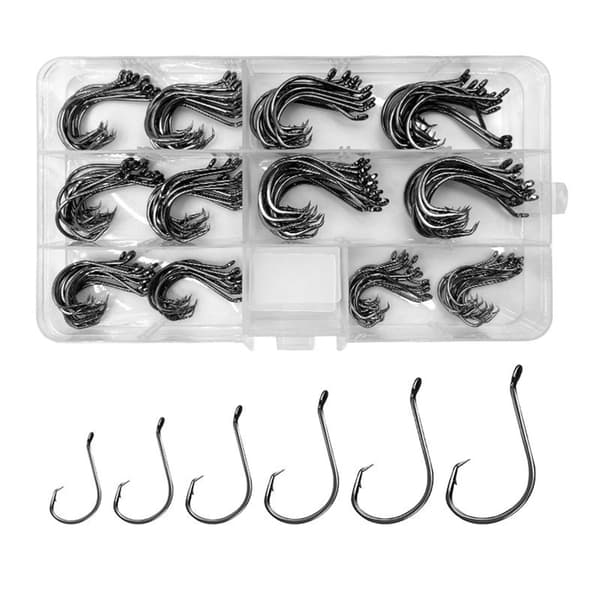 Fiskekrok Octopus Rund Jiggkrok Högkolstål Karpfiskekrok Set