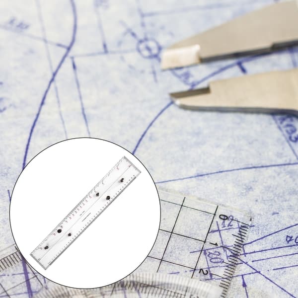 Multifunktionel parallel lineal med skala til kortlægning af punkter