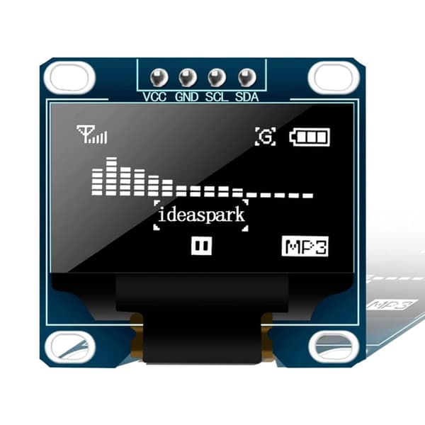 3 stk. Computer LCD-modul OLED-skærm 0,96 tommer til skærm