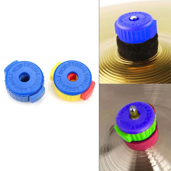 Cymbal Mate Mutter för Trumset 8mm Plast Cymbal Mutter Trumtillbehör