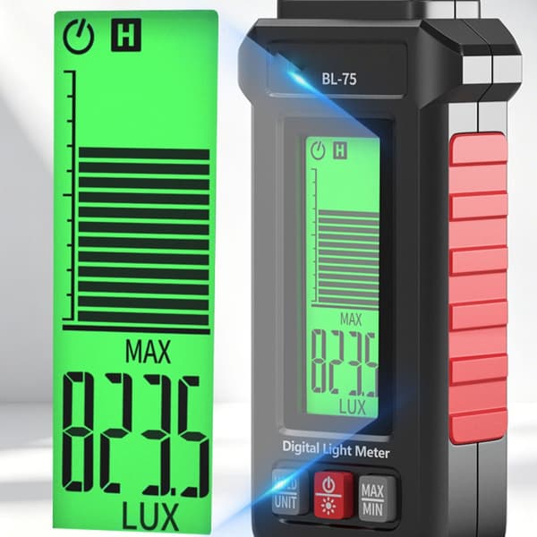 Professionelt lysmåler måleapparat med flere målemetoder
