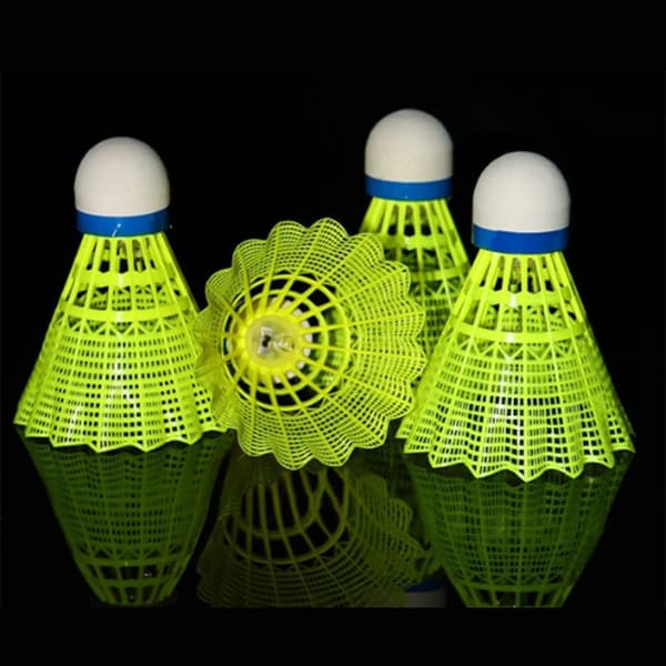 4 Pak LED Badminton Shuttlecocks, Sport Nylon Shuttlecocks Træningsboldsæt